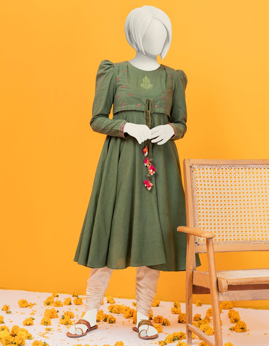 Green Textured Kurti | Jygk-S-Ygkl-144-24