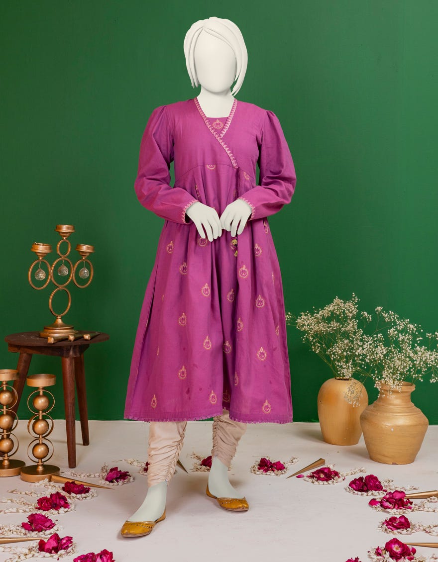 Pink Textured Kurti | Jygk-S-Ygkl-156-24