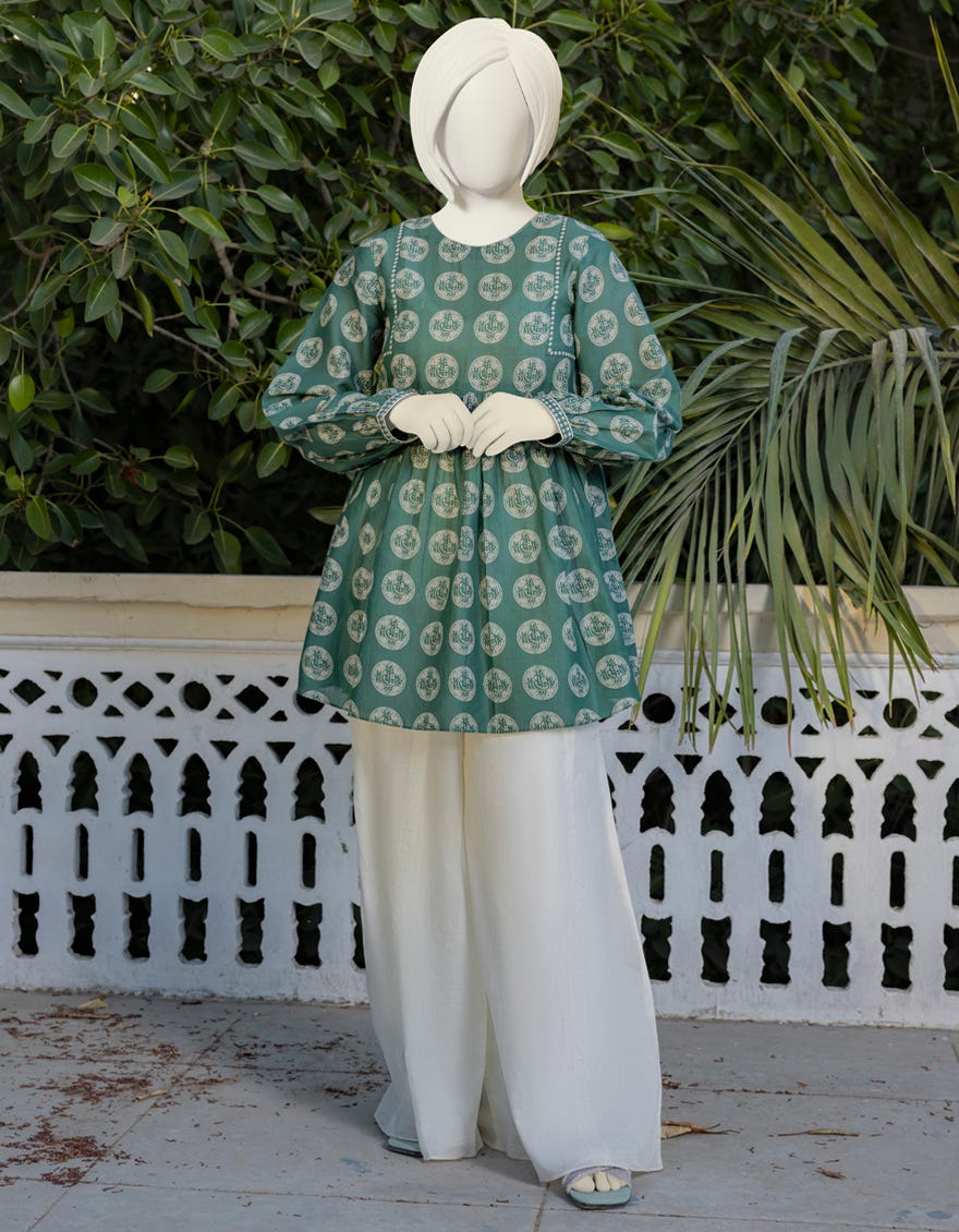 Dark Green Lawn Kurti | Jygk-Ygkl-S-160-23