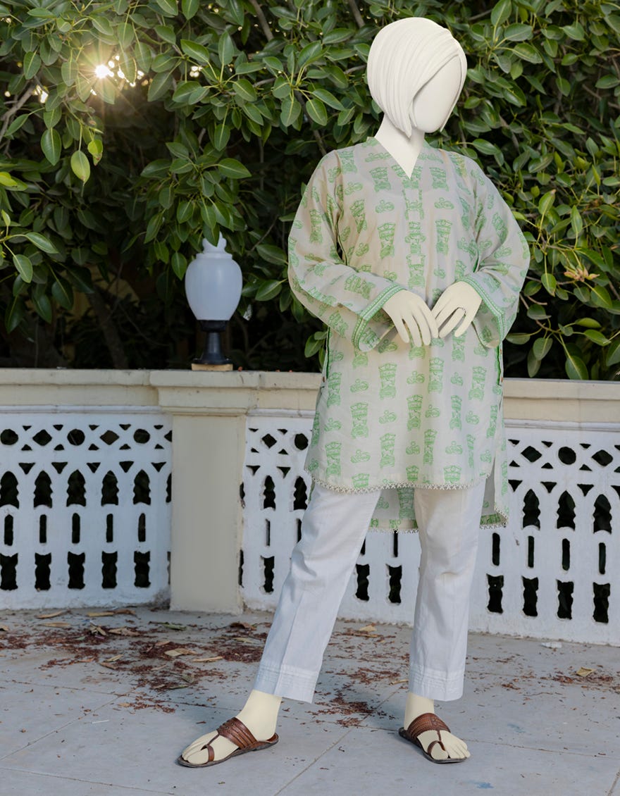 Off White Lawn Kurti | Jygk-Ygkl-S-162-23