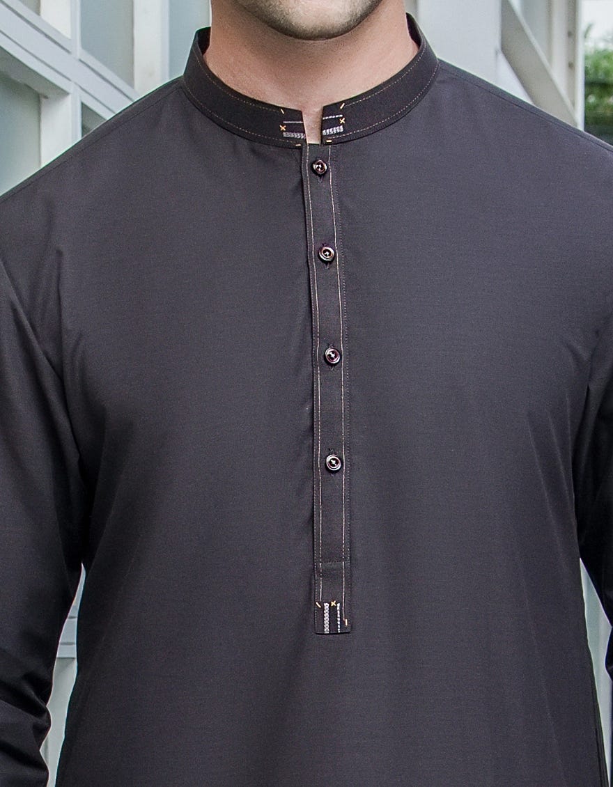 UNSTITCHED KAMEEZ SHALWAR FABRIC | JJMS-1896/JJ7395 - Coffee Brown