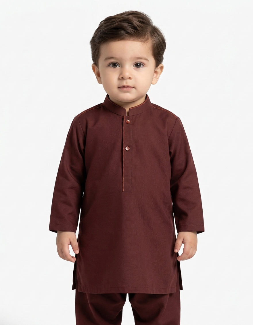 RUST CASUAL KAMEEZ SHALWAR