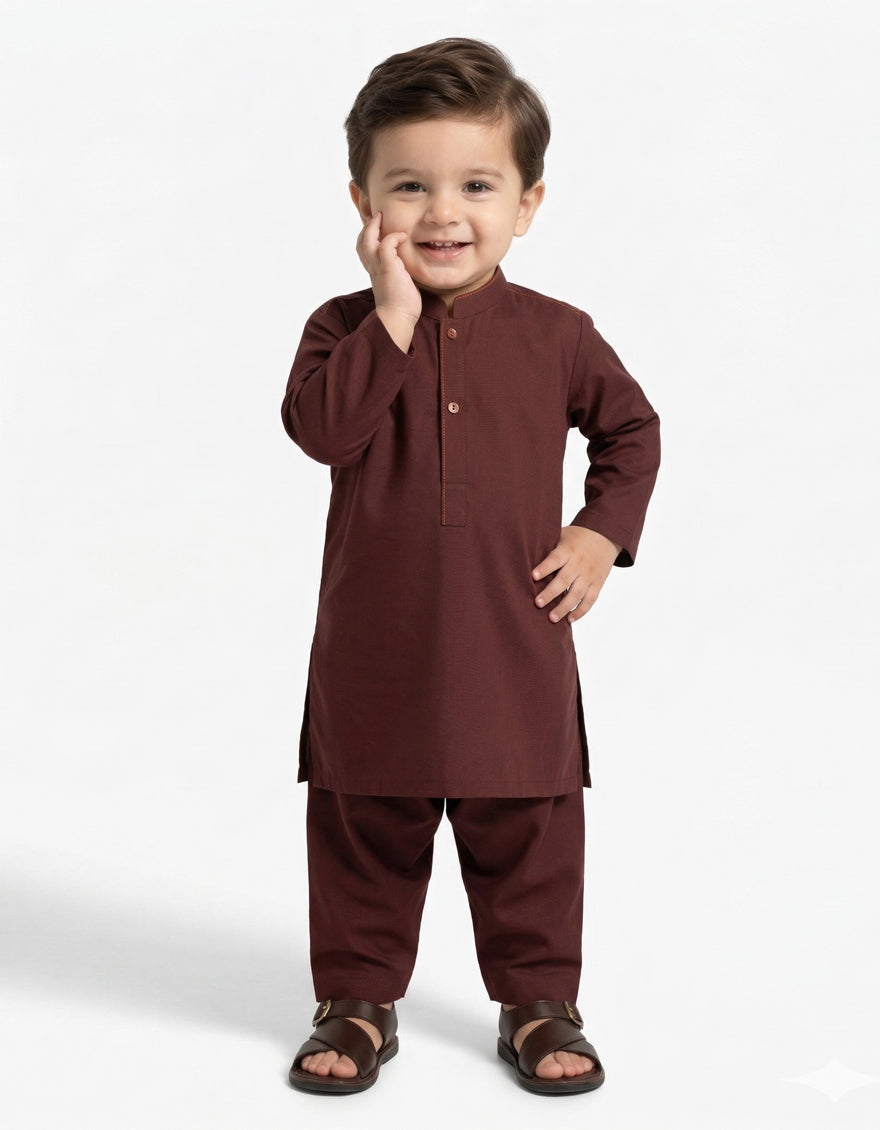 RUST CASUAL KAMEEZ SHALWAR