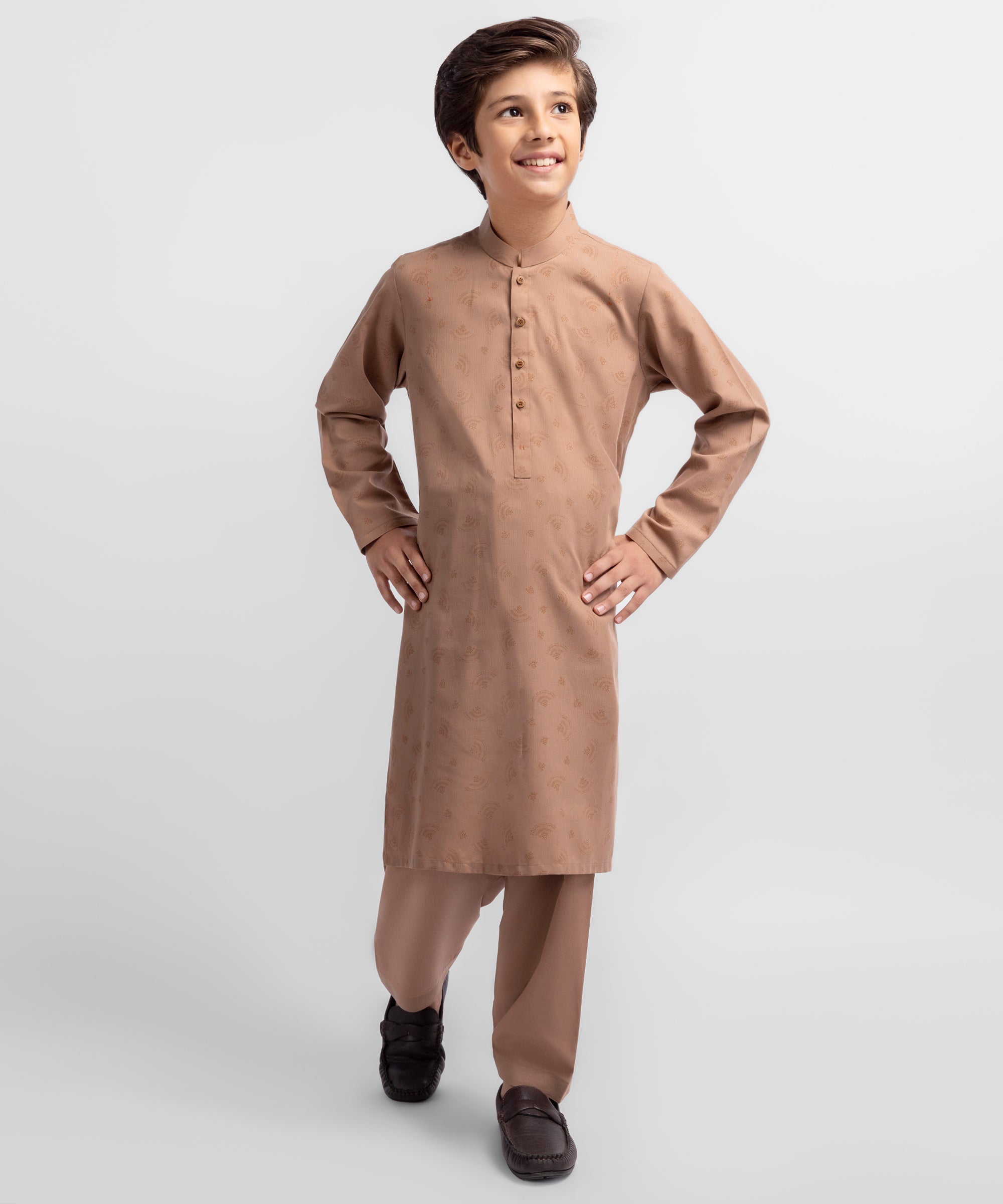 Peach Casual Kameez Shalwar