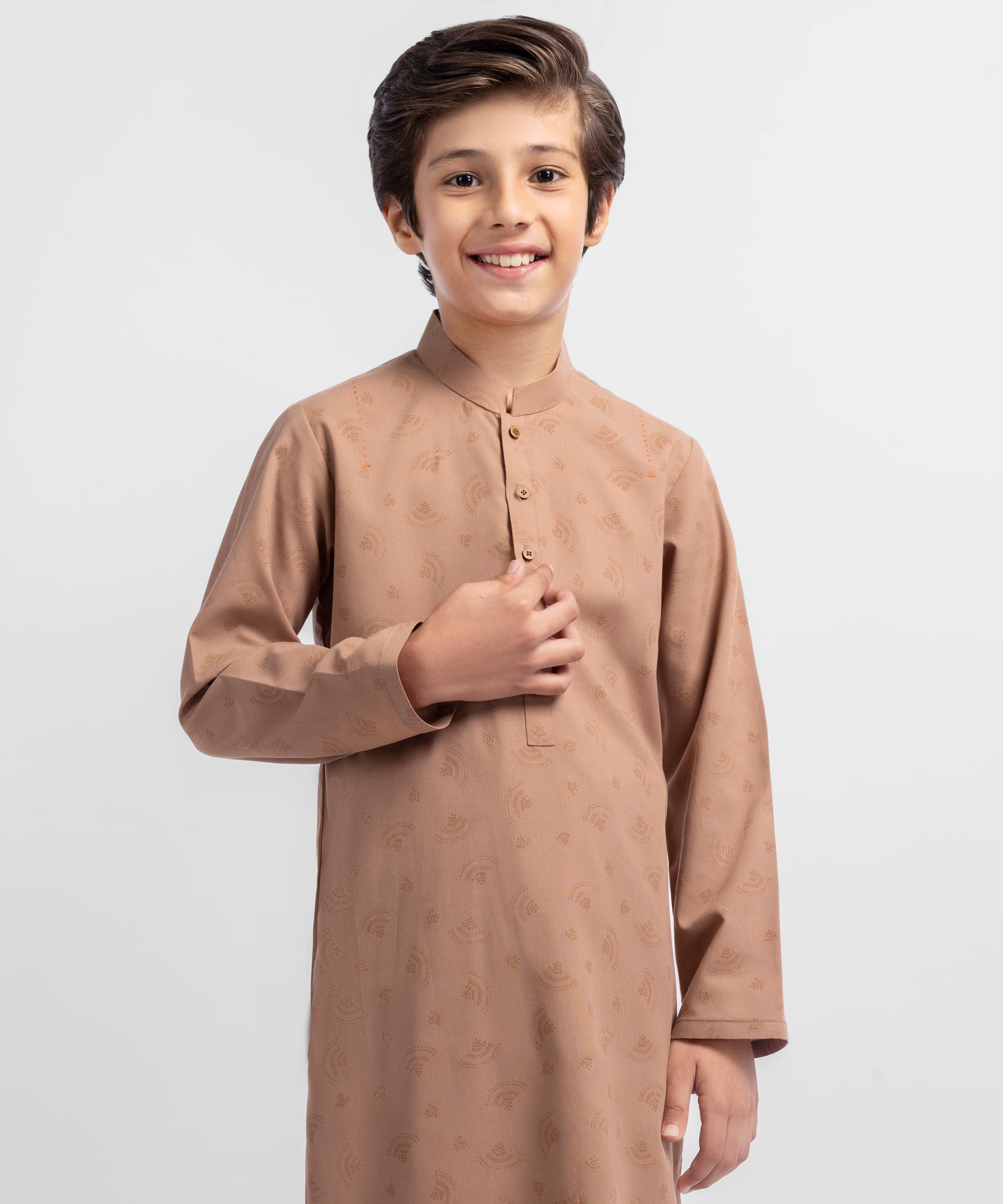 Peach Casual Kameez Shalwar