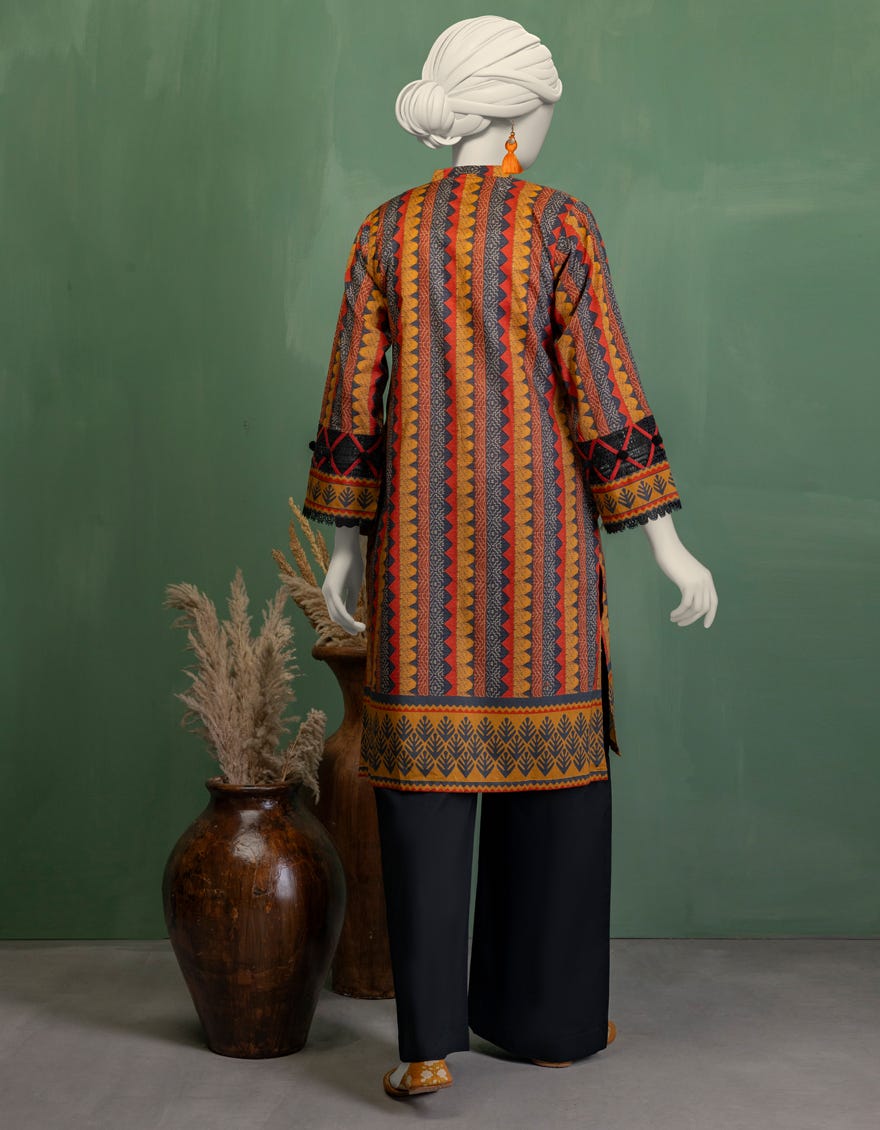 MULTICOLOR LAWN PRINTED UNSTITCHED 2PC
