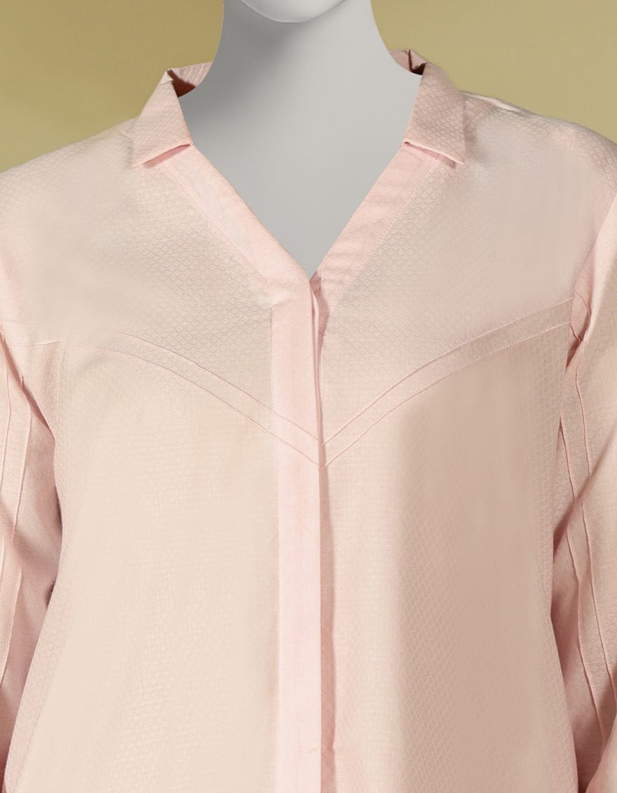 PINK DOBBY DYED CO-ORD SET