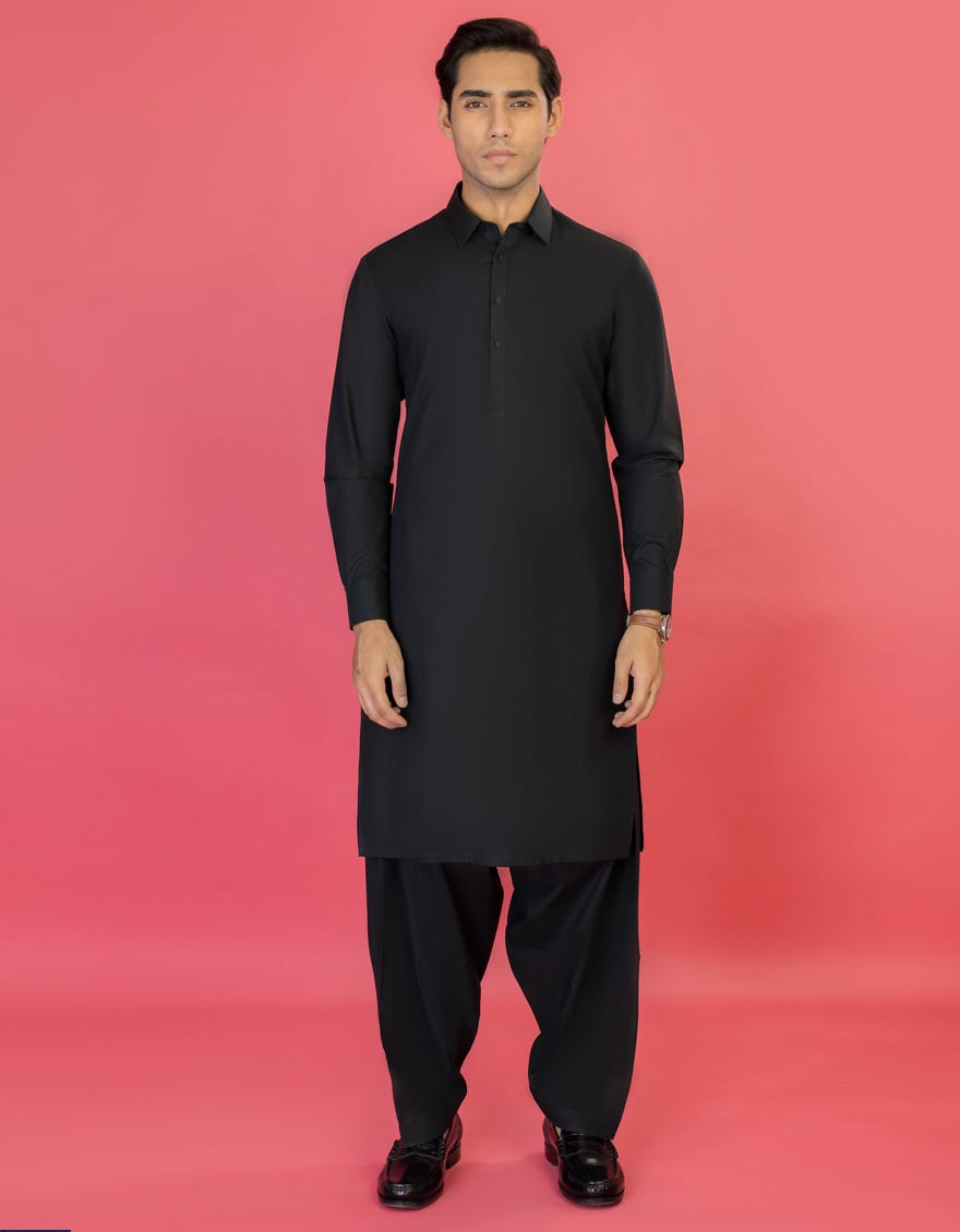 Deep Green Cotton Unstitched Kameez Shalwar Fabric | Jjms-2138