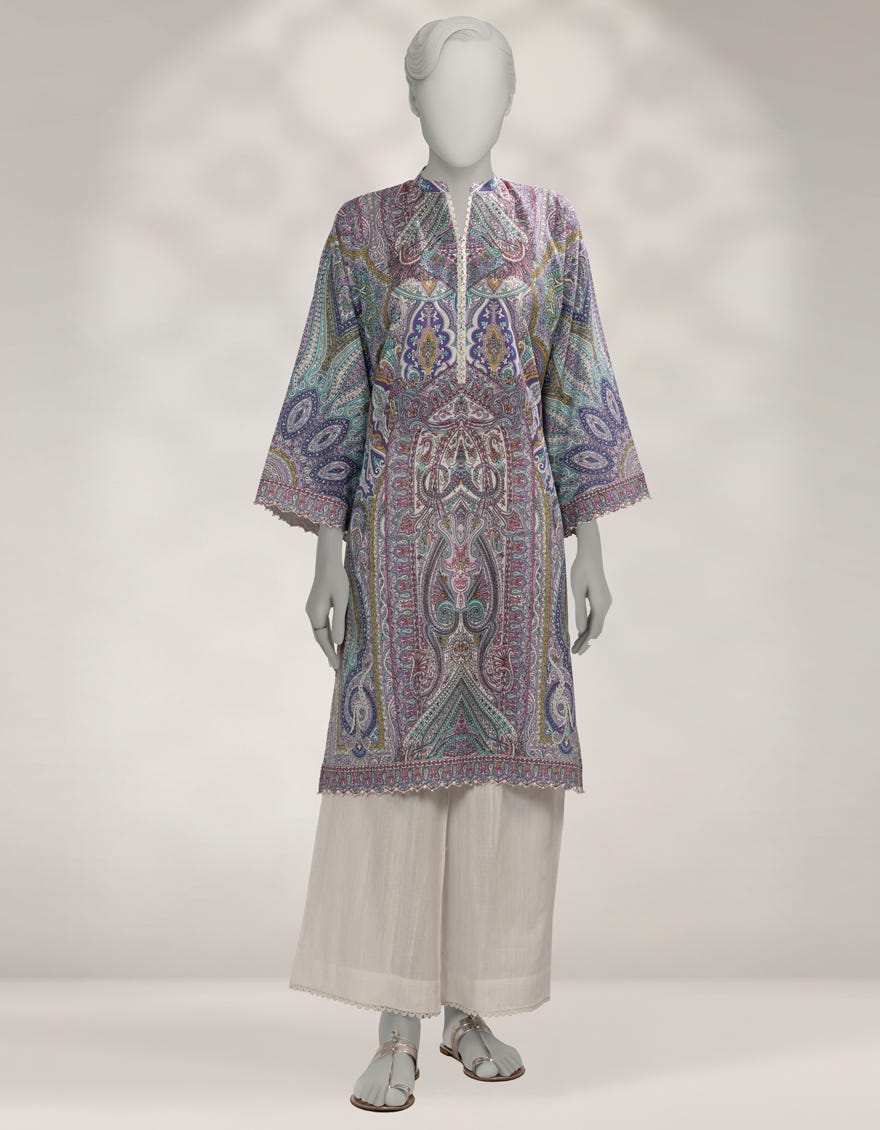 MULTICOLOR KHADDAR UNSTITCHED 2PC