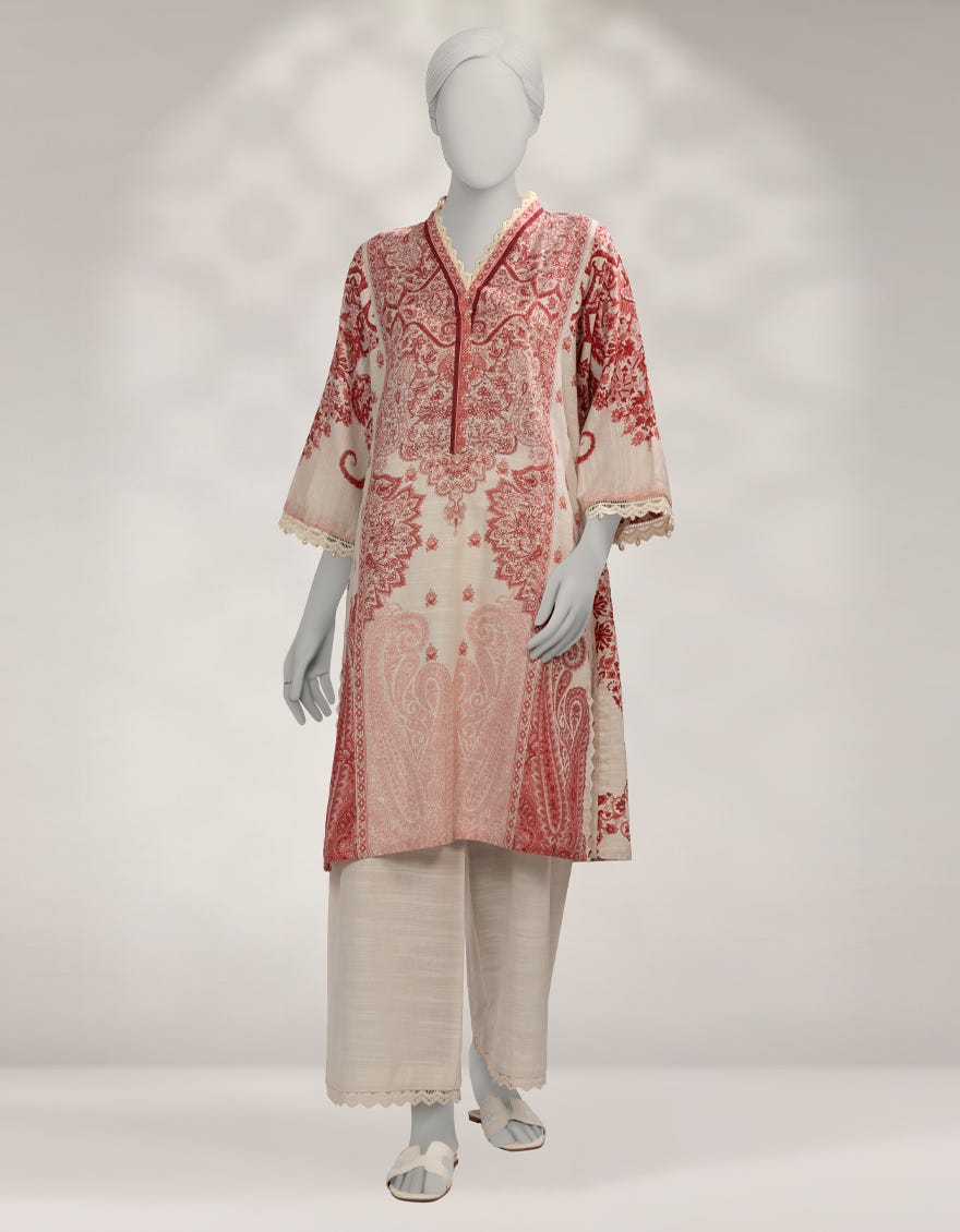 MULTICOLOR KHADDAR UNSTITCHED 2PC