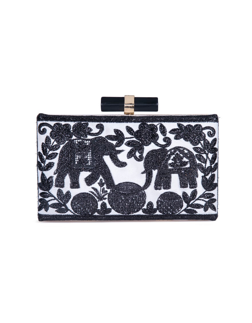 WHITE TWILL HANDBAG | JJBL-23-008