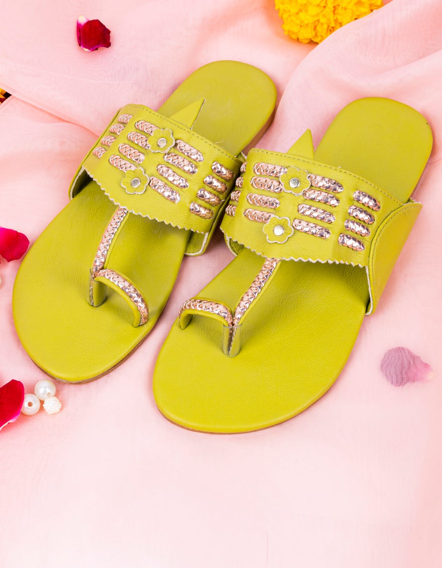 Green Chappal | Jlfwc-23-018