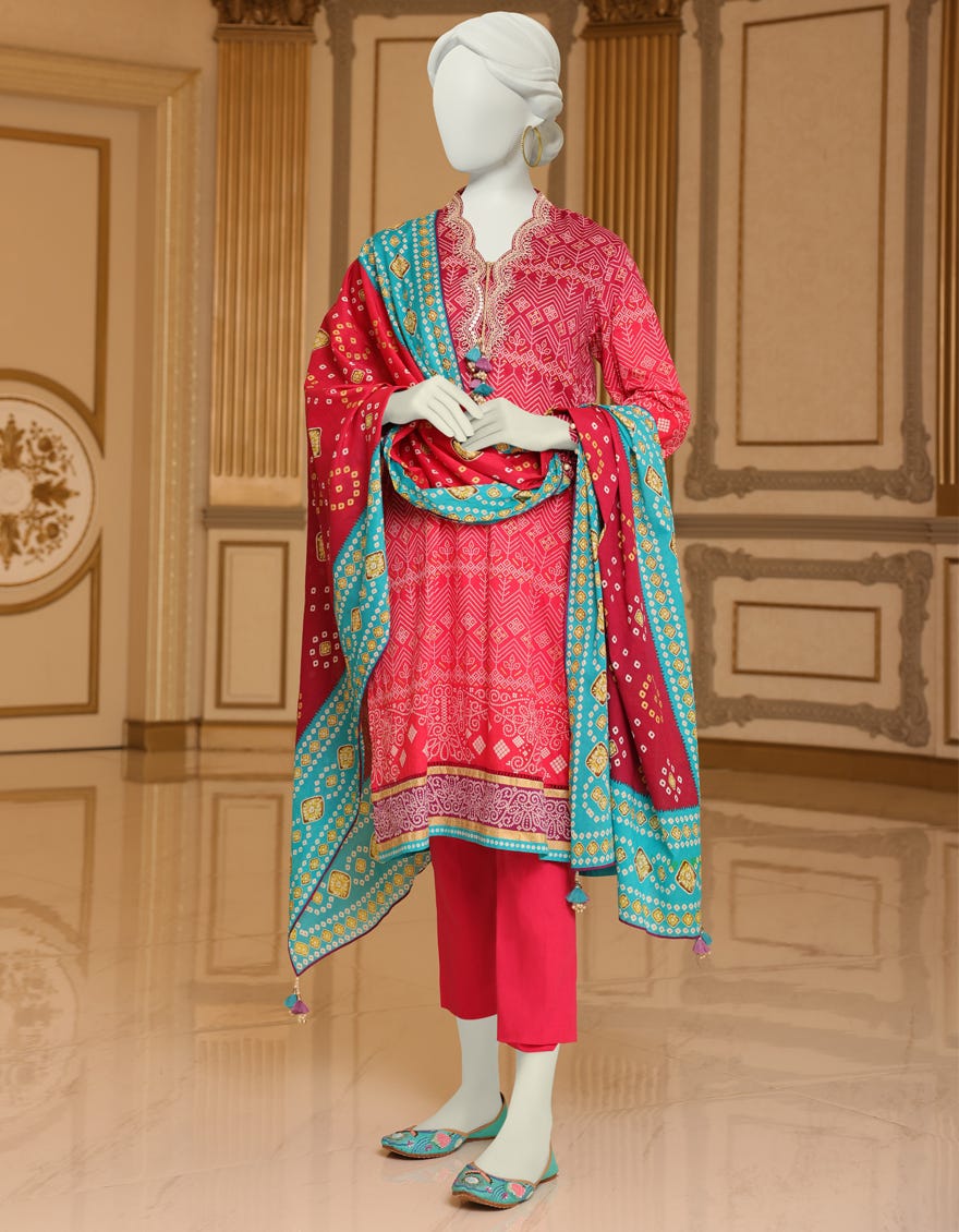 Pinon Lawn Unstitched 3 Piece Dress | Jlawn-S-23-027 Rivayat