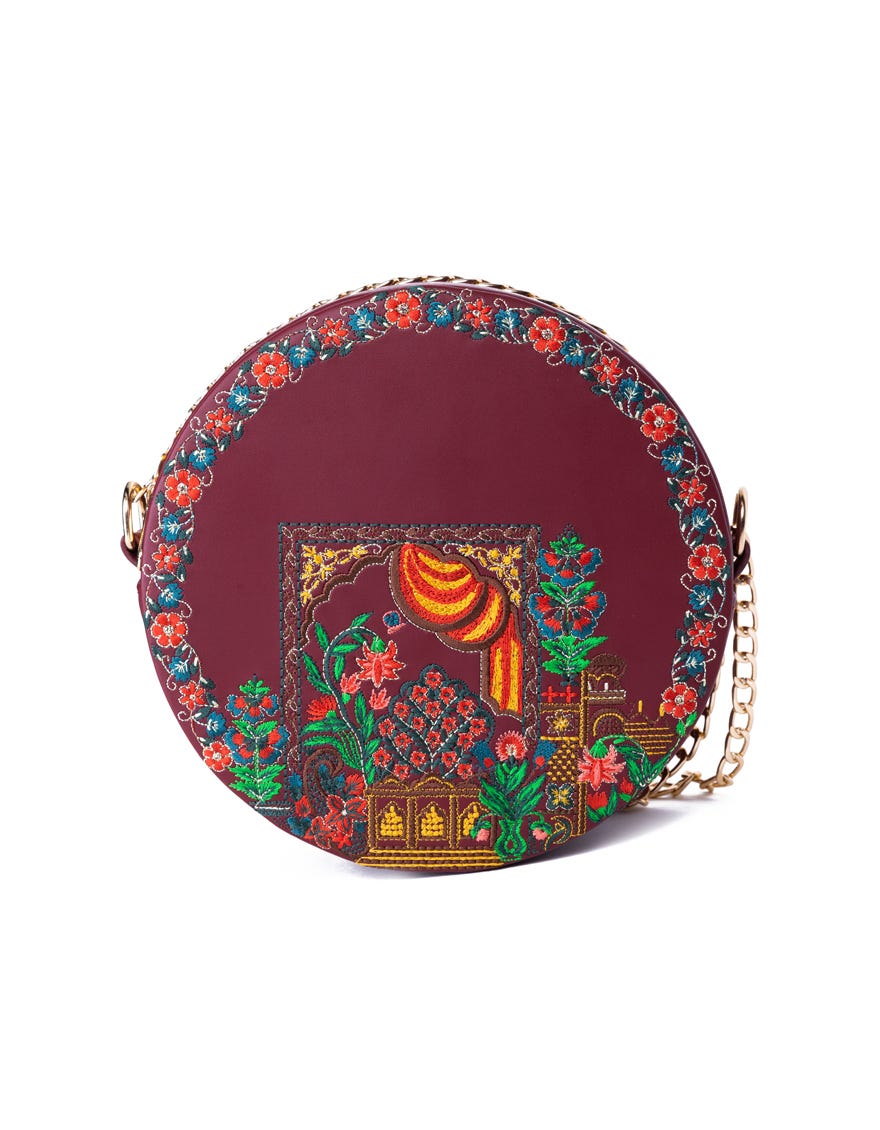 Red Rexine Handbag | Jjbl-23-035