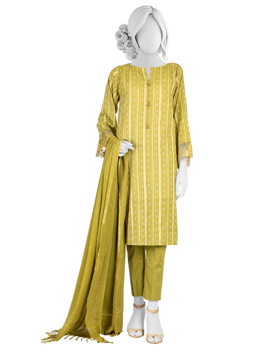 Green Lawn Unstitched 3 Piece Dress | Jlawn-S-23-040 Aqua