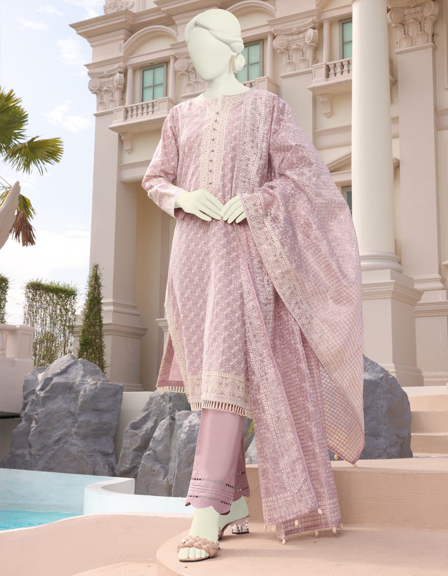Lilac Lawn Unstitched 3 Piece Dress | Jlawn-S-23-046