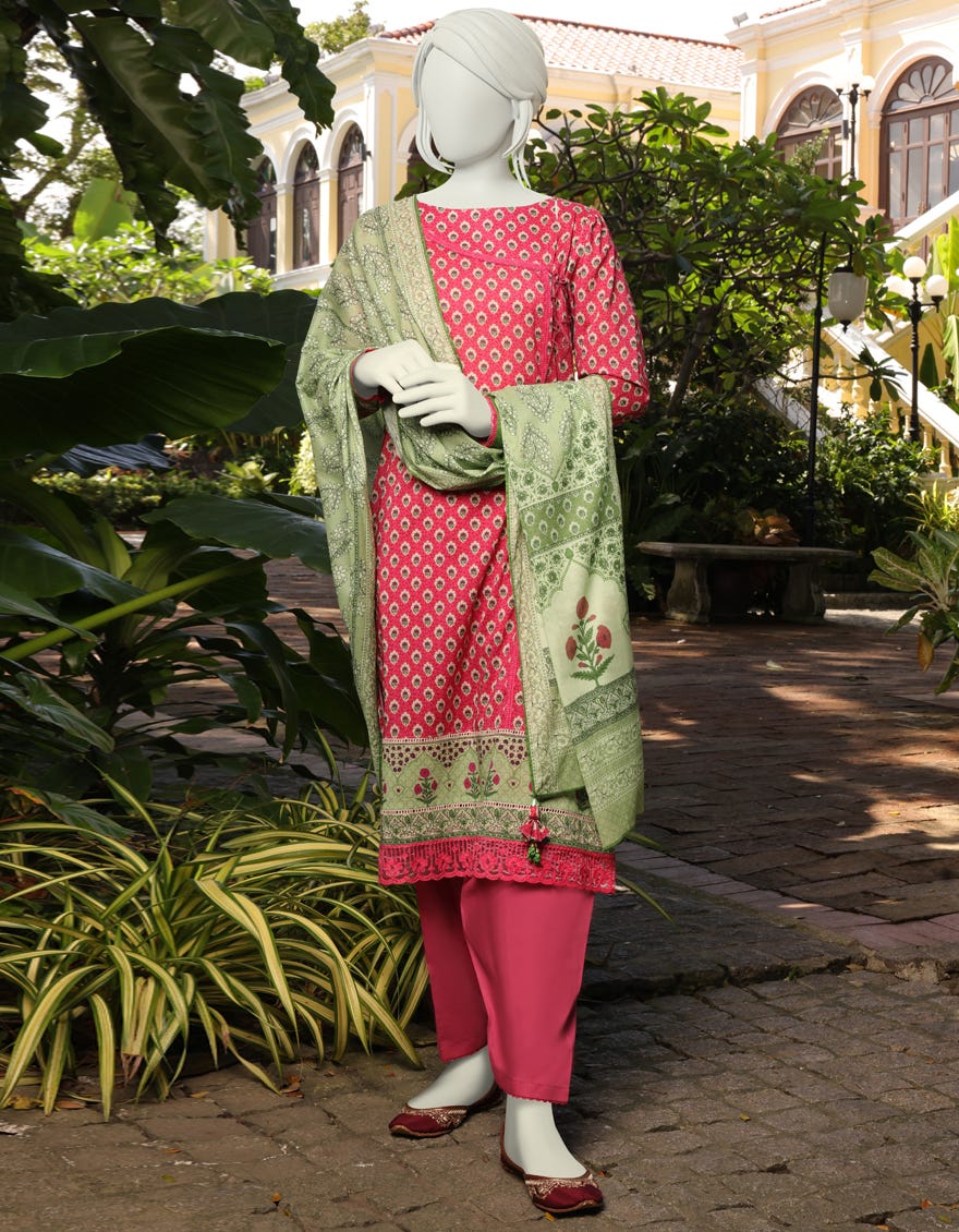 Multicolor Lawn Unstitched 3 Piece Dress | Jlawn-S-23-070 Soothy