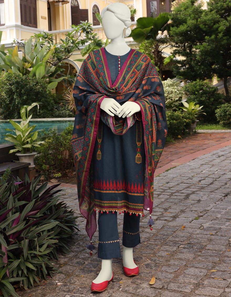 Multicolor Lawn Unstitched 3 Piece Dress | Jlawn-S-23-073 Peru