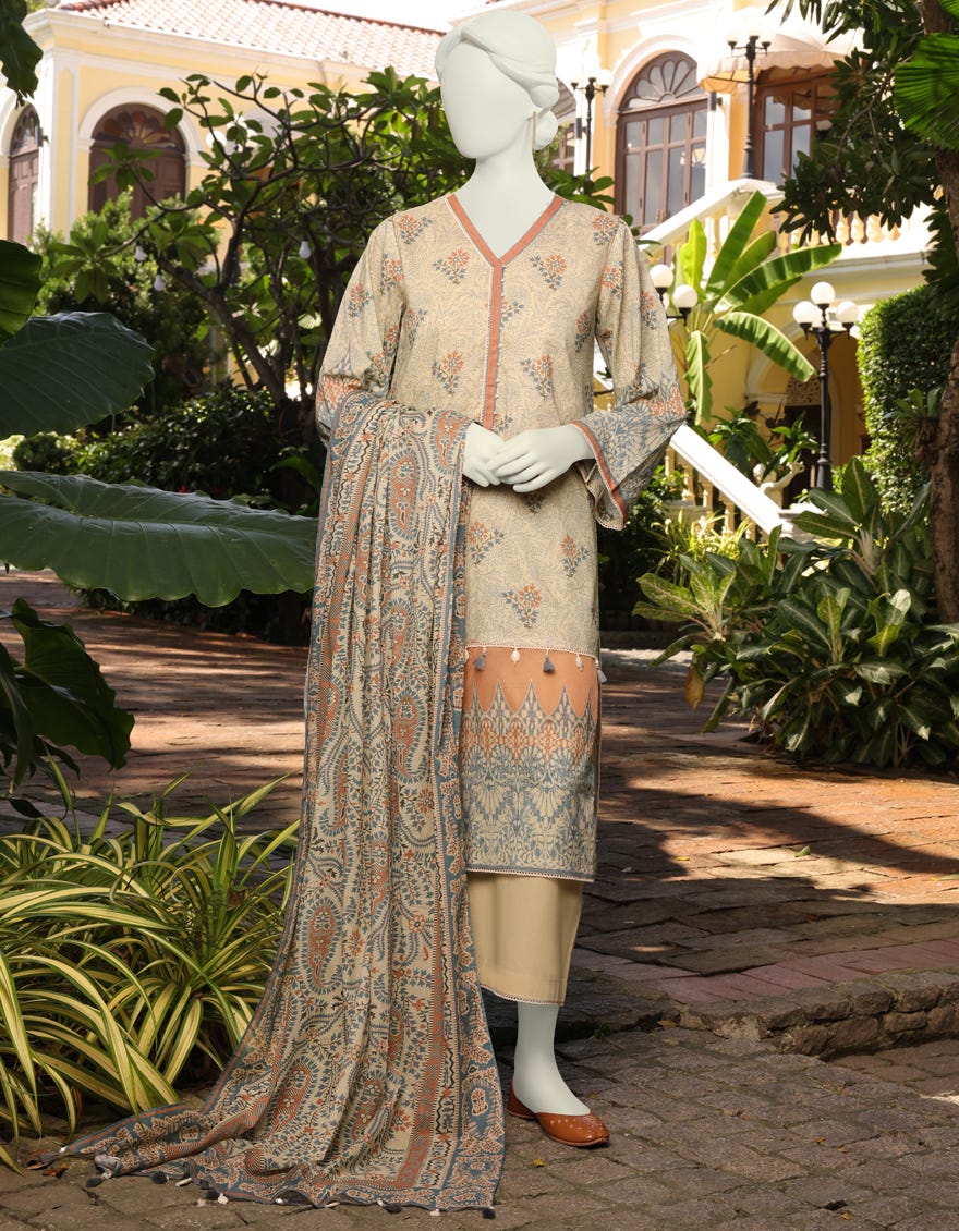Multicolor Lawn Unstitched 3 Piece Dress | Jlawn-S-23-075