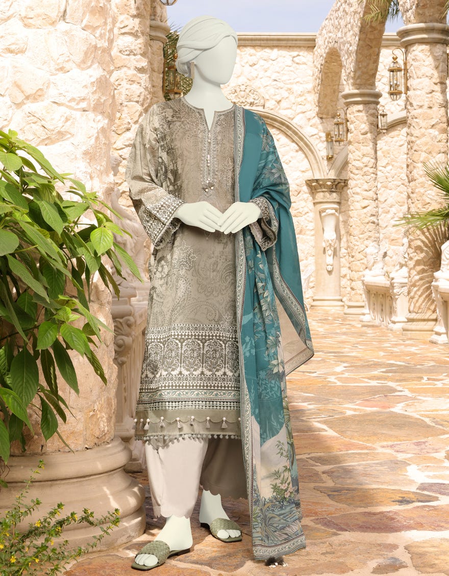 Multicolor Lawn Unstitched 3 Piece Dress | Jlawn-S-23-088