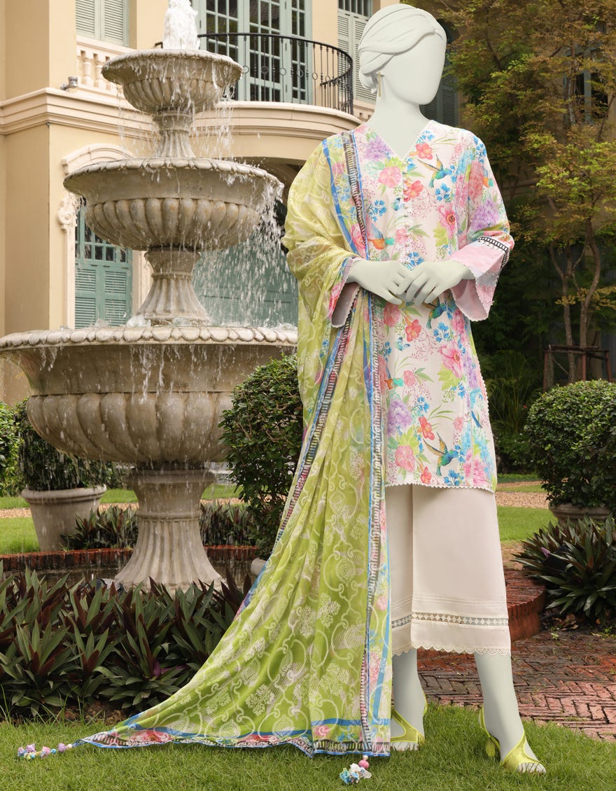 Multicolor Lawn Unstitched 2 Piece Dress | Jlawn-S-Jds-23-1026 Breezey