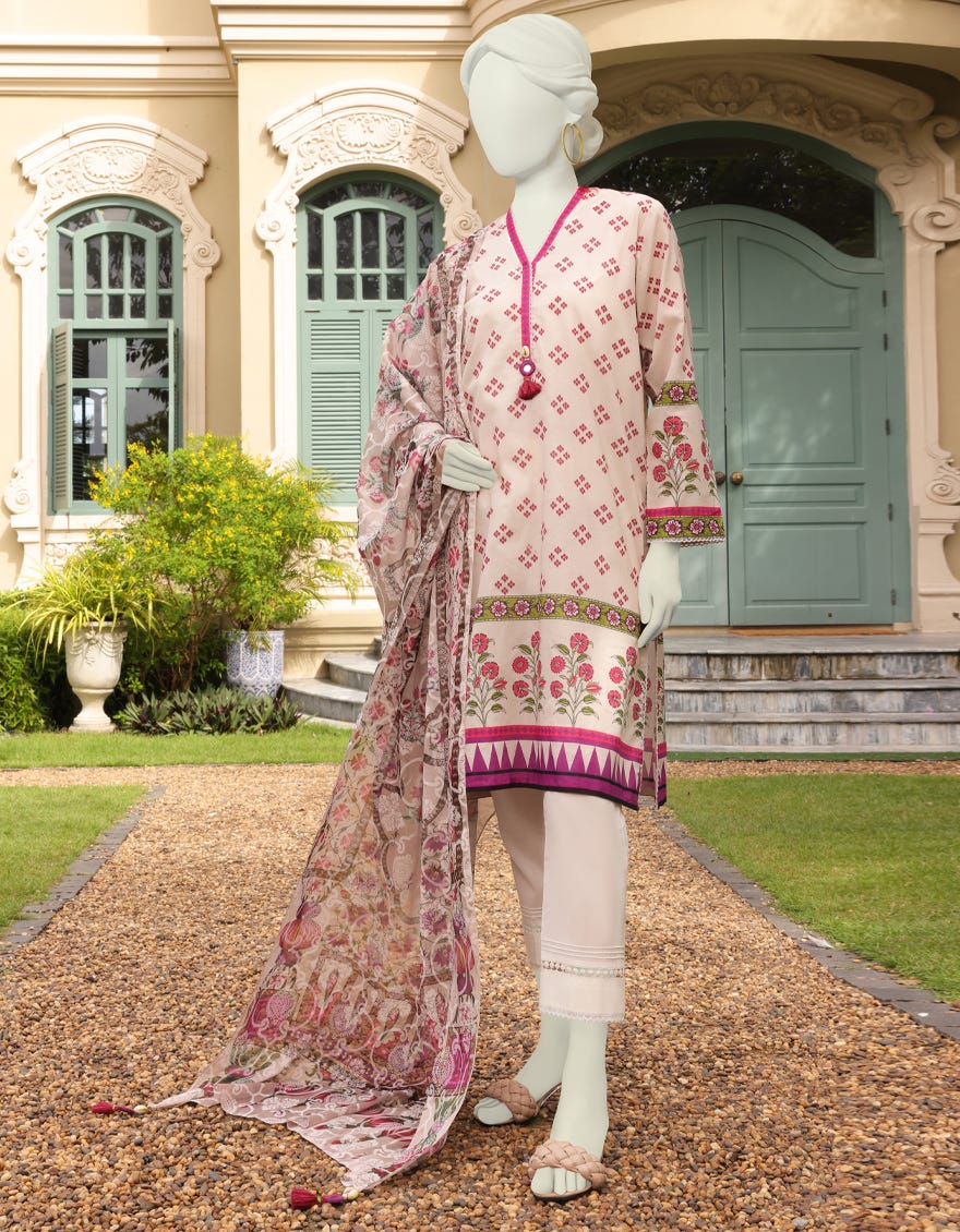 Multicolor Lawn Unstitched 2 Piece Dress | Jlawn-S-Jds-23-1029 Fareek