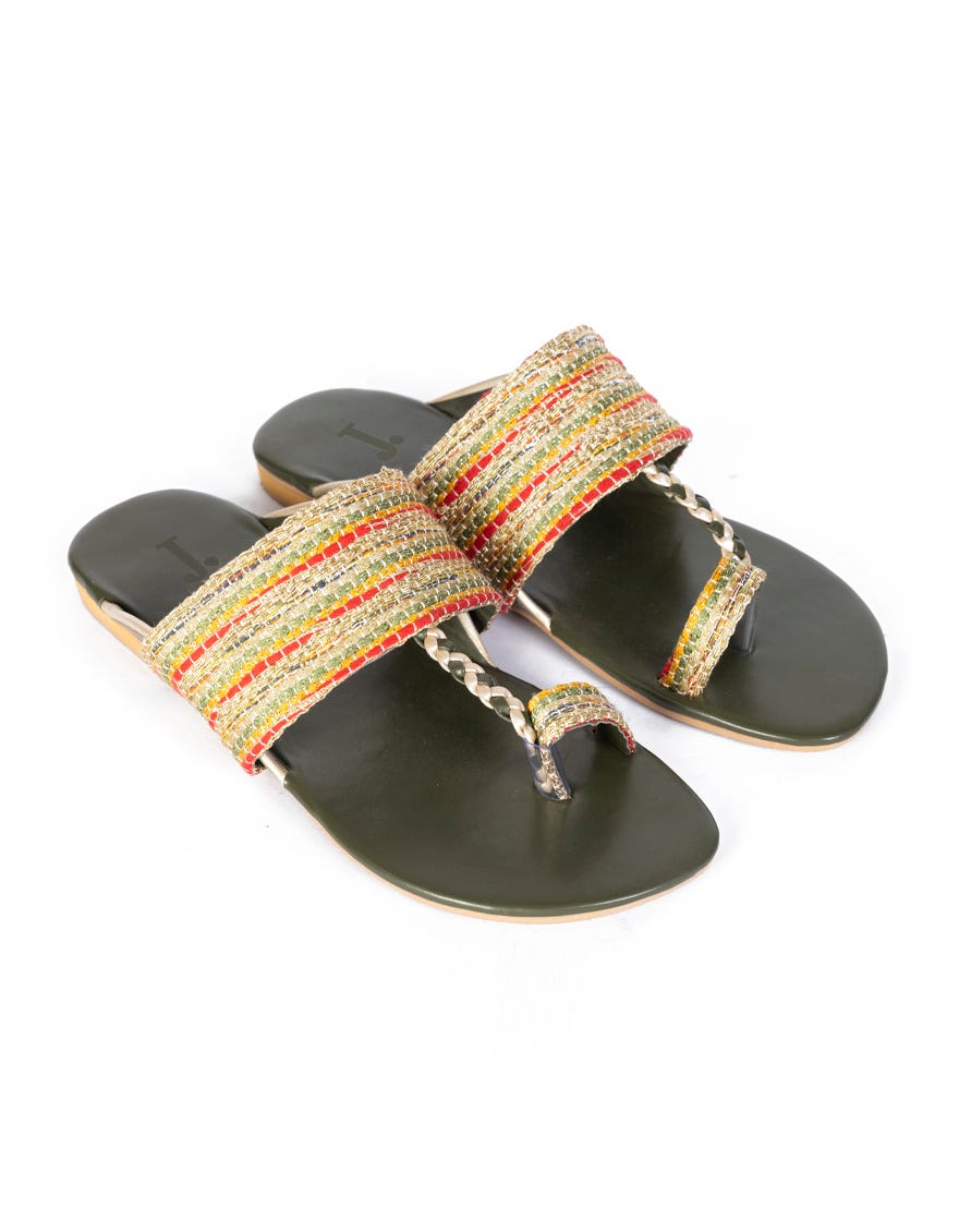 Green Chappal | Jlfwc-23-1239
