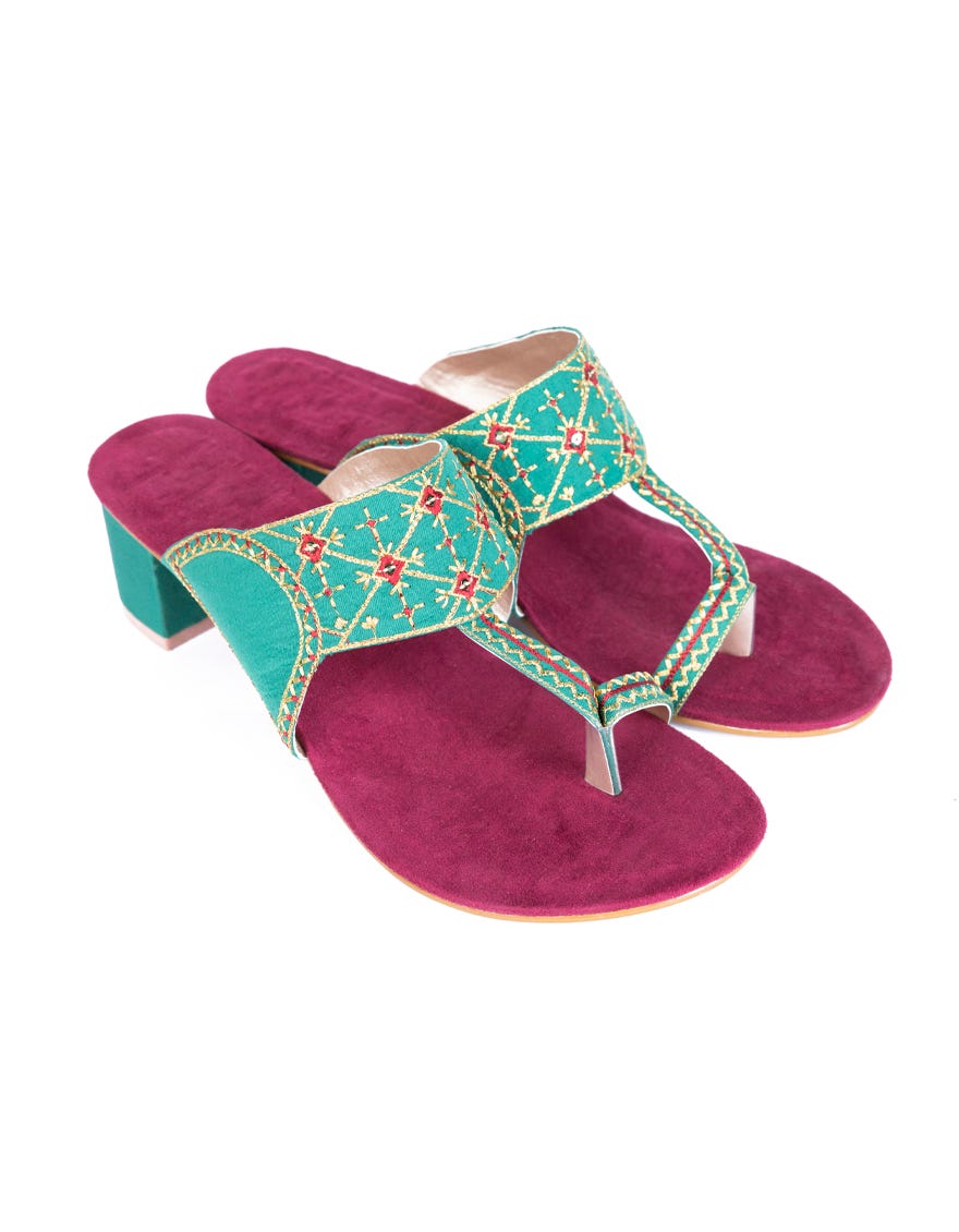 Green Chappal | Jlfwc-23-1241