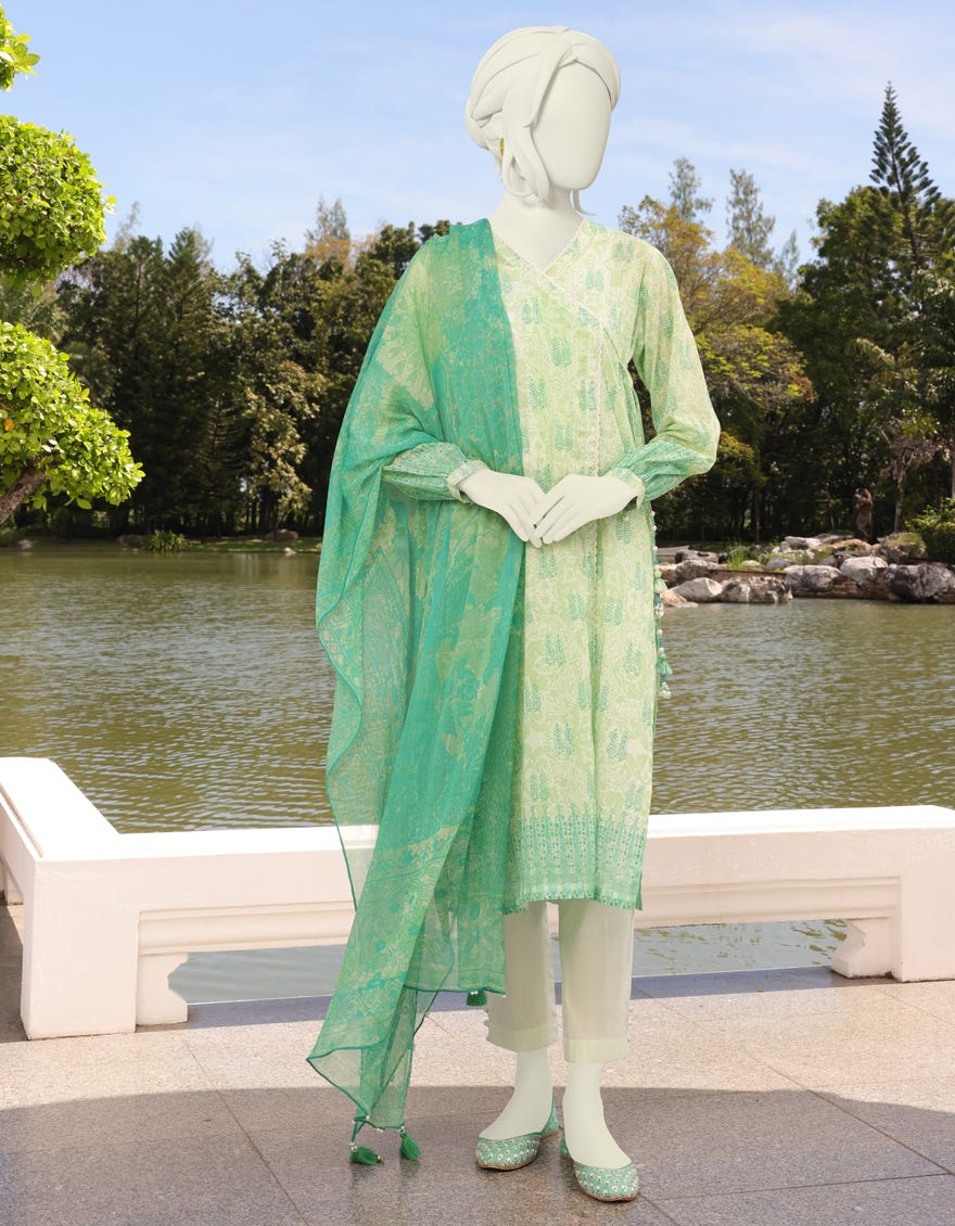 Green Lawn Unstitched 3 Piece Dress | Jlawn-S-23-128