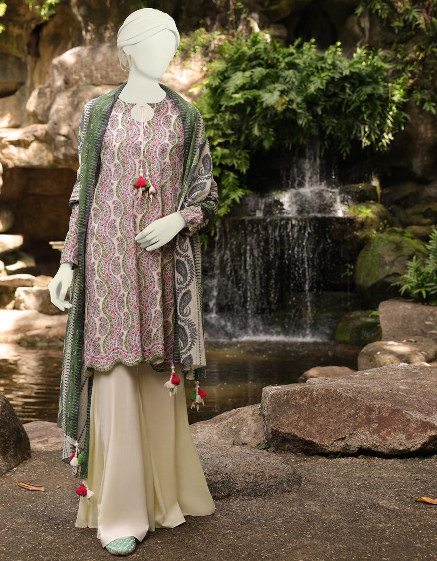 Multicolor Lawn Unstitched 3 Piece Dress | Jlawn-S-23-134 Gaia