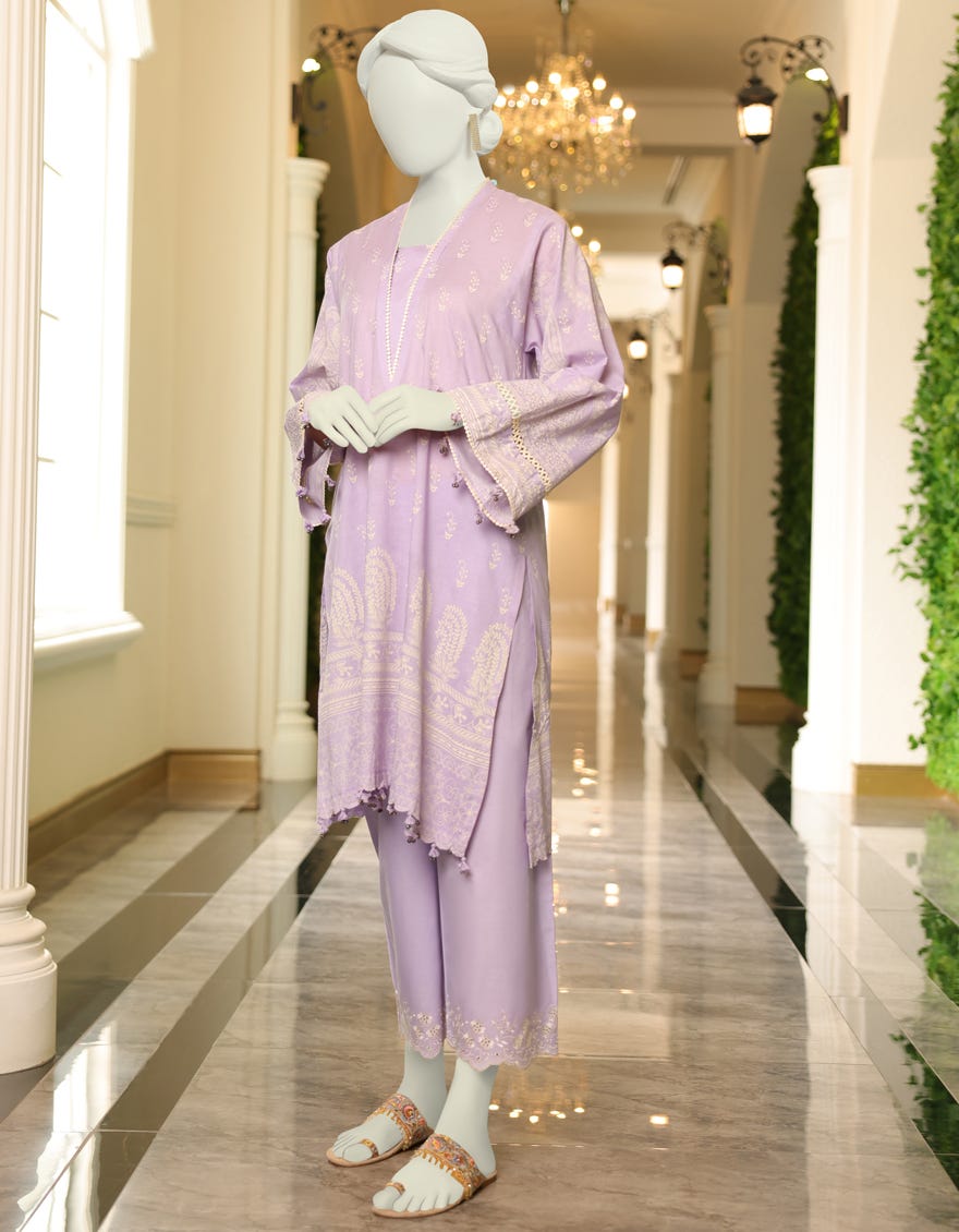 Light Purple Lawn Unstitched 2 Piece Dress | Jlawn-S-Jst-23-1618 Kyra