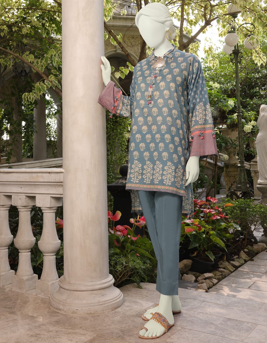 Blue Lawn Unstitched 2 Piece Dress | Jlawn-S-Jst-23-1620