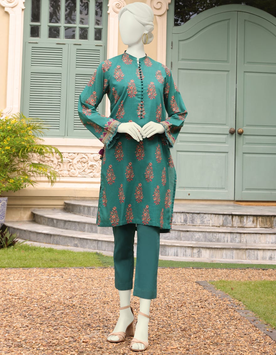 Green Lawn Unstitched 2 Piece Dress | Jlawn-S-Jst-23-1624