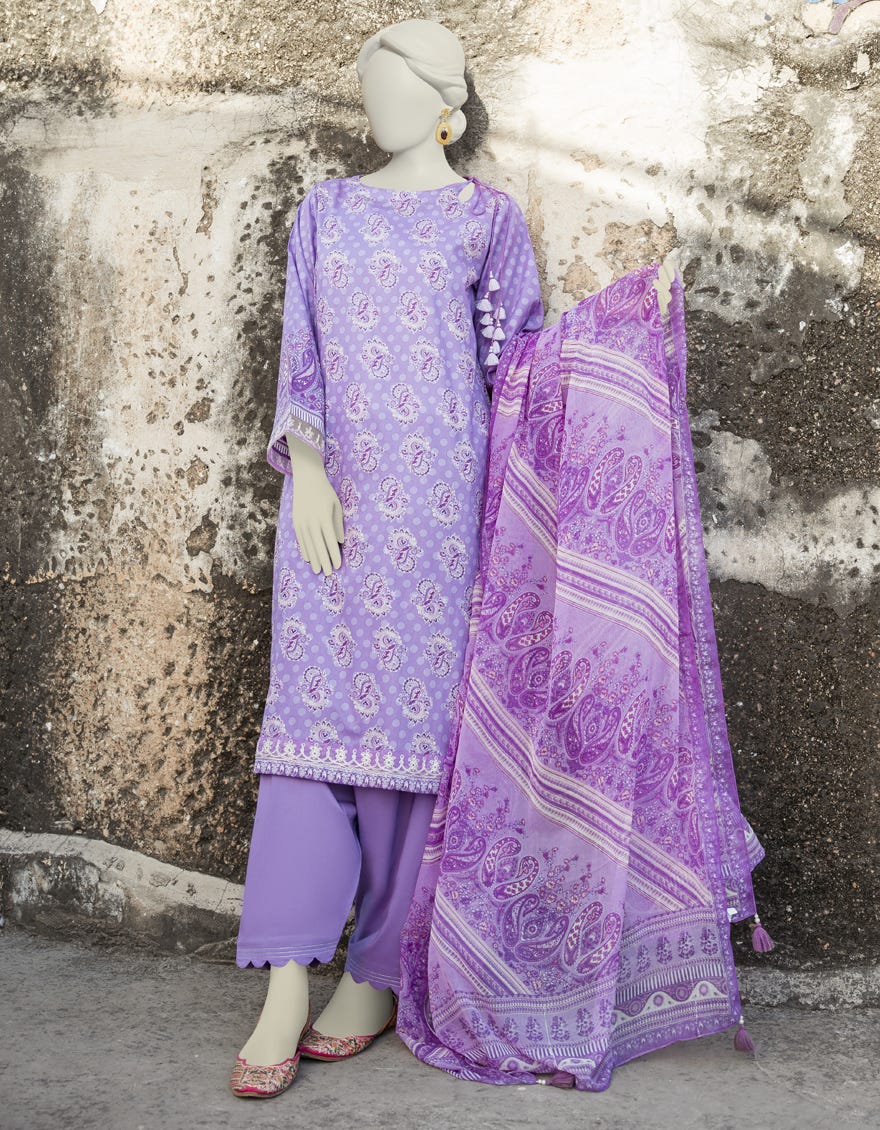 Purple Lawn Unstitched 3 Piece Dress | Jlawn-S-23-201