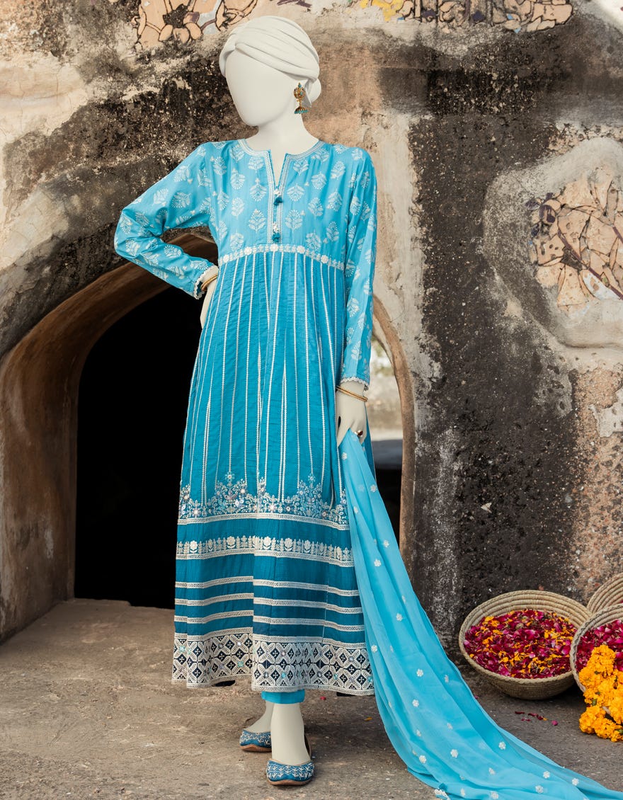 Ferozi Raw Silk Unstitched 3 Piece Dress | Jlawn-S-23-222