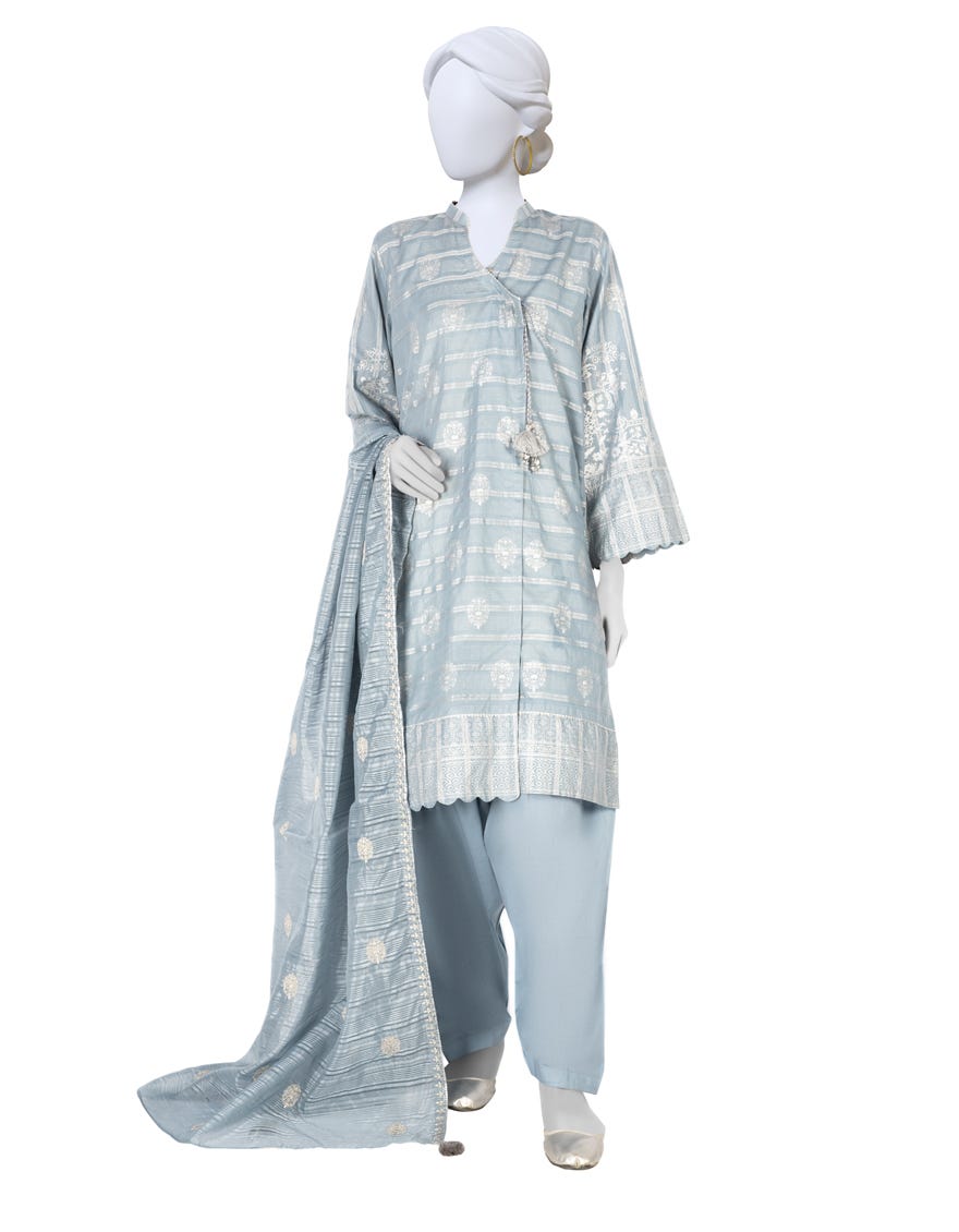 Blue Lawn Unstitched 3 Piece Dress | Jlawn-S-23-244