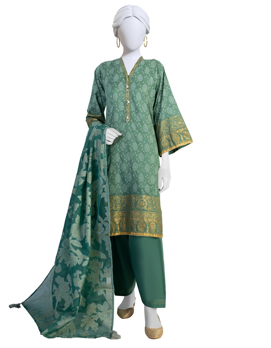 Green Lawn Unstitched 3 Piece Dress | Jlawn-S-23-247
