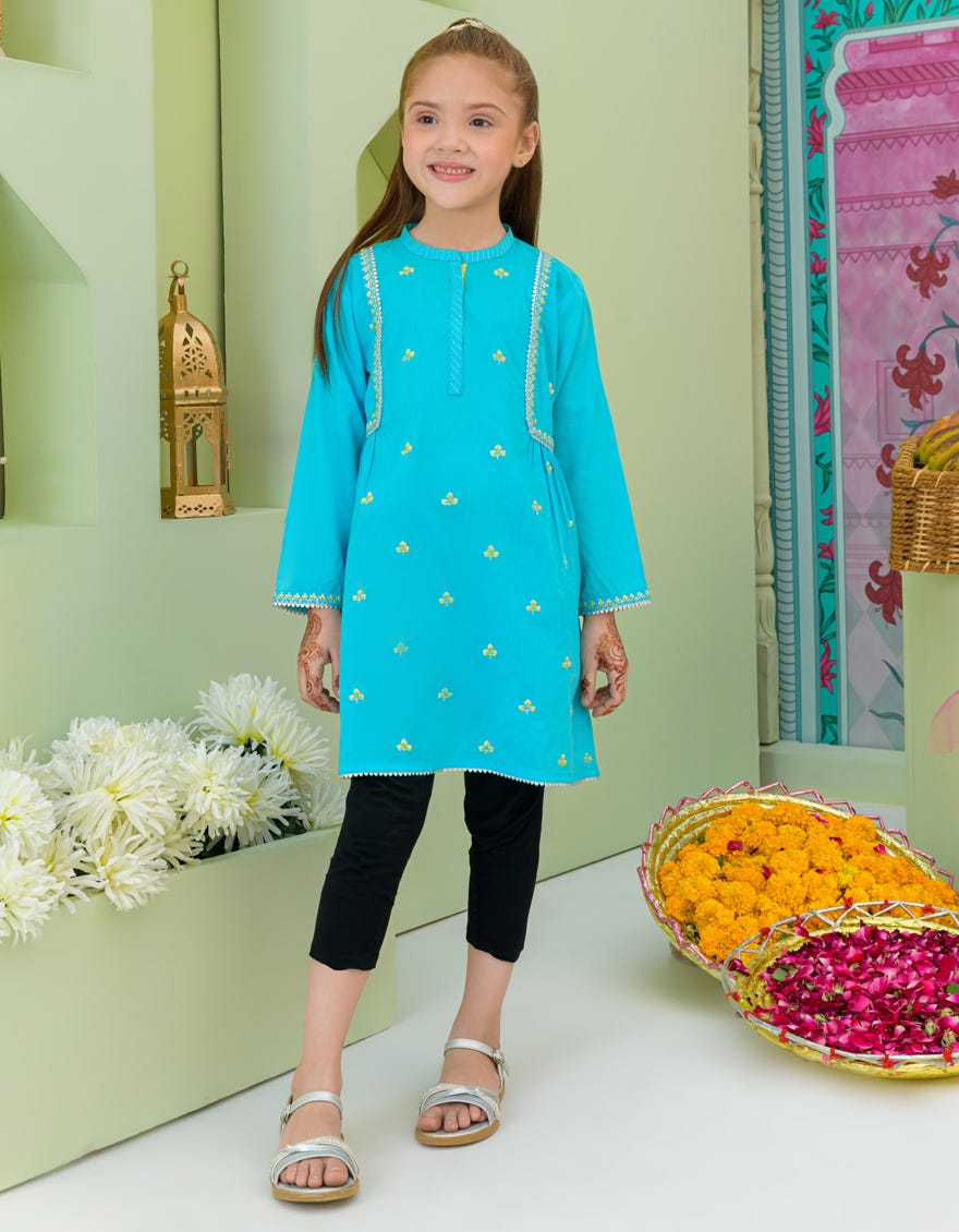 Blue Lawn Kurti | Jglk-S-23-2516