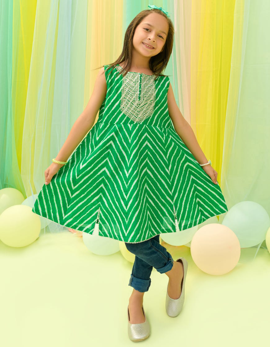 Green Lawn Kurti | Jglk-S-23-2523
