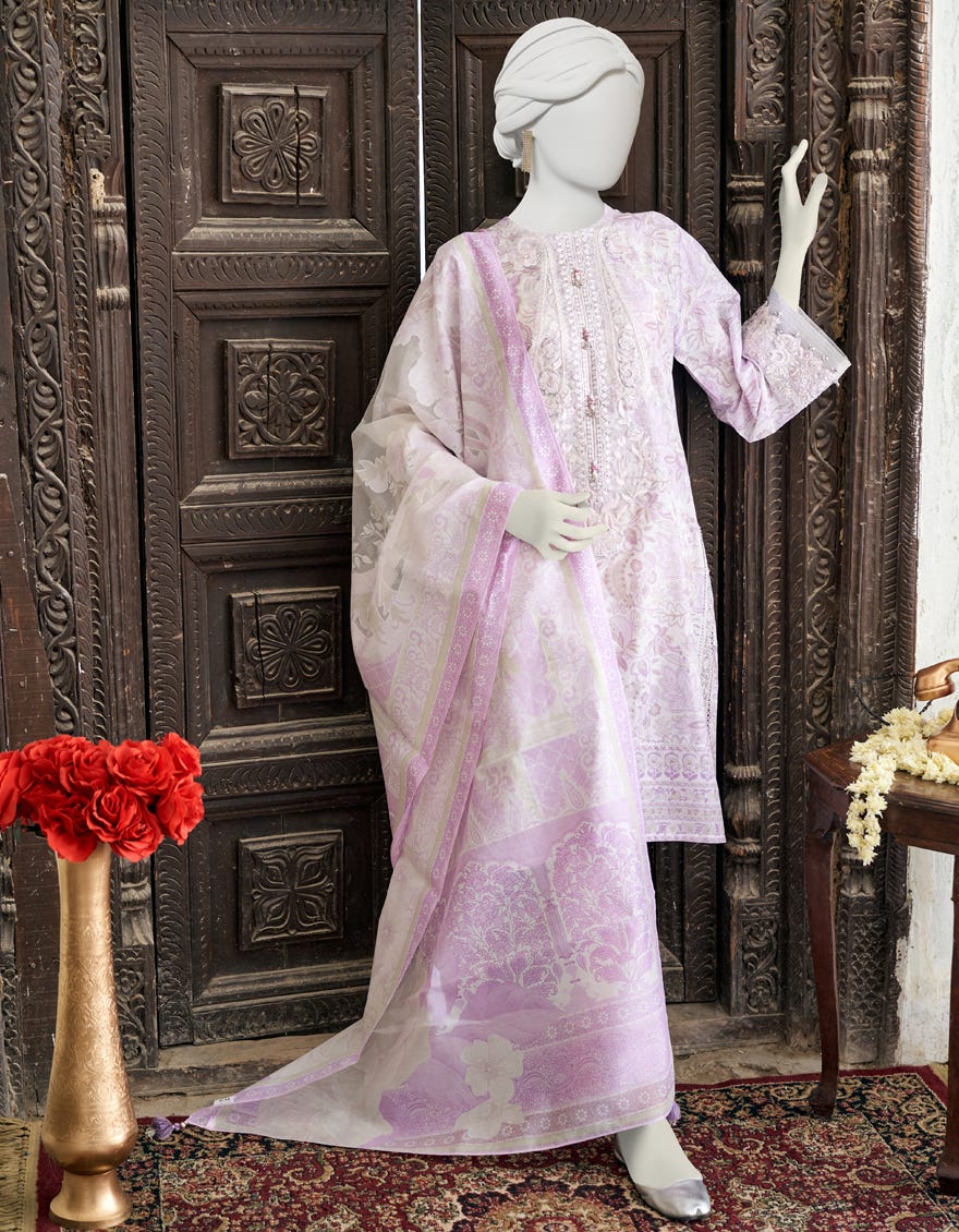 Multicolor Lawn Unstitched 3 Piece Dress | Jlawn-S-23-263