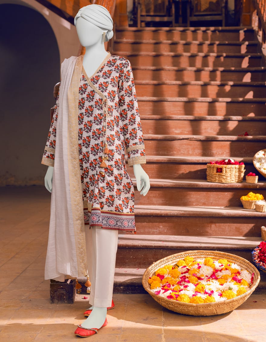 Multicolor Lawn Unstitched 3 Piece Dress | Jlawn-S-23-266