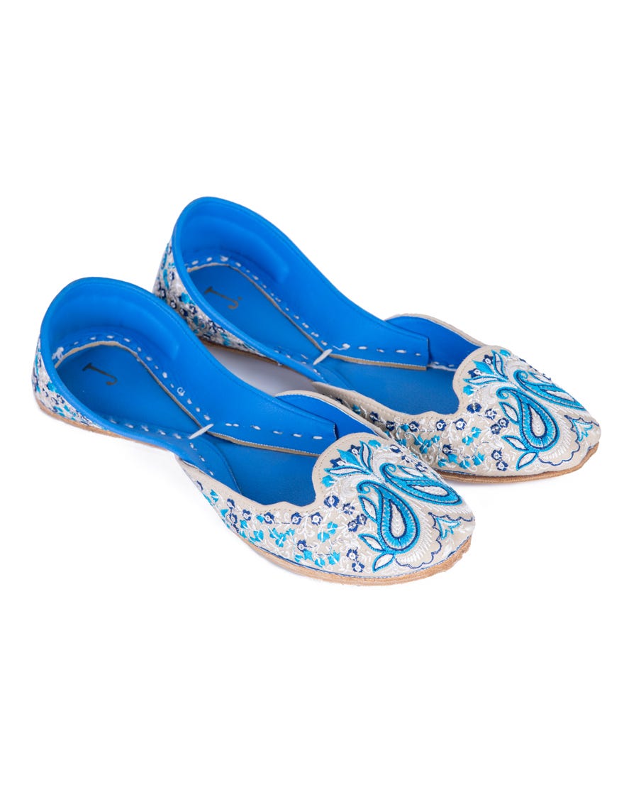 Blue Lawn Khussa | Jj-Lkh-23-271