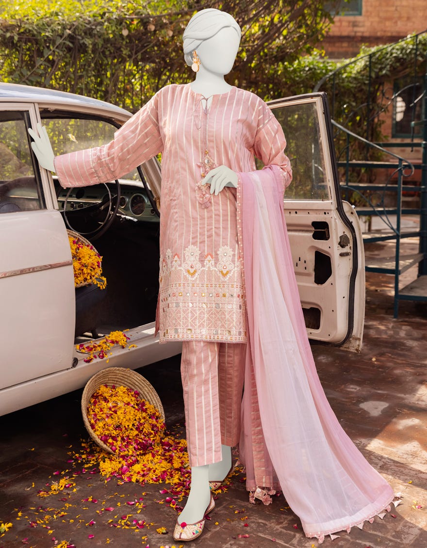 Pink Lawn Unstitched 3 Piece Dress | Jlawn-S-23-274