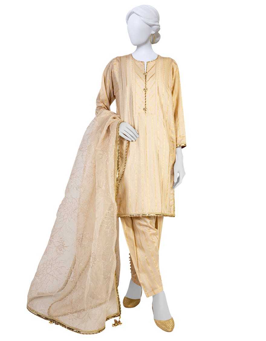Beige Lawn Unstitched 3 Piece Dress | Jlawn-S-23-278