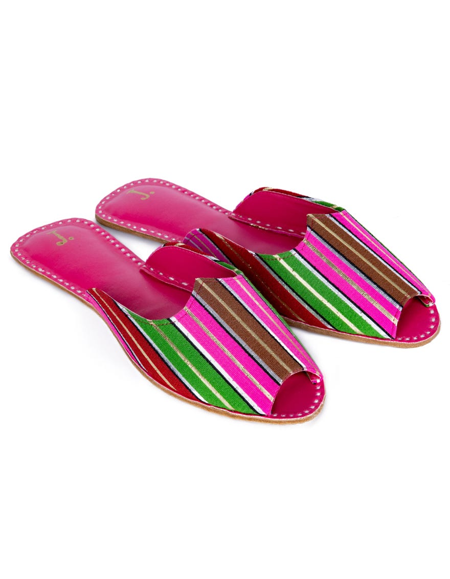 Multicolor Khaddi Khussa | Jj-Lkh-23-280