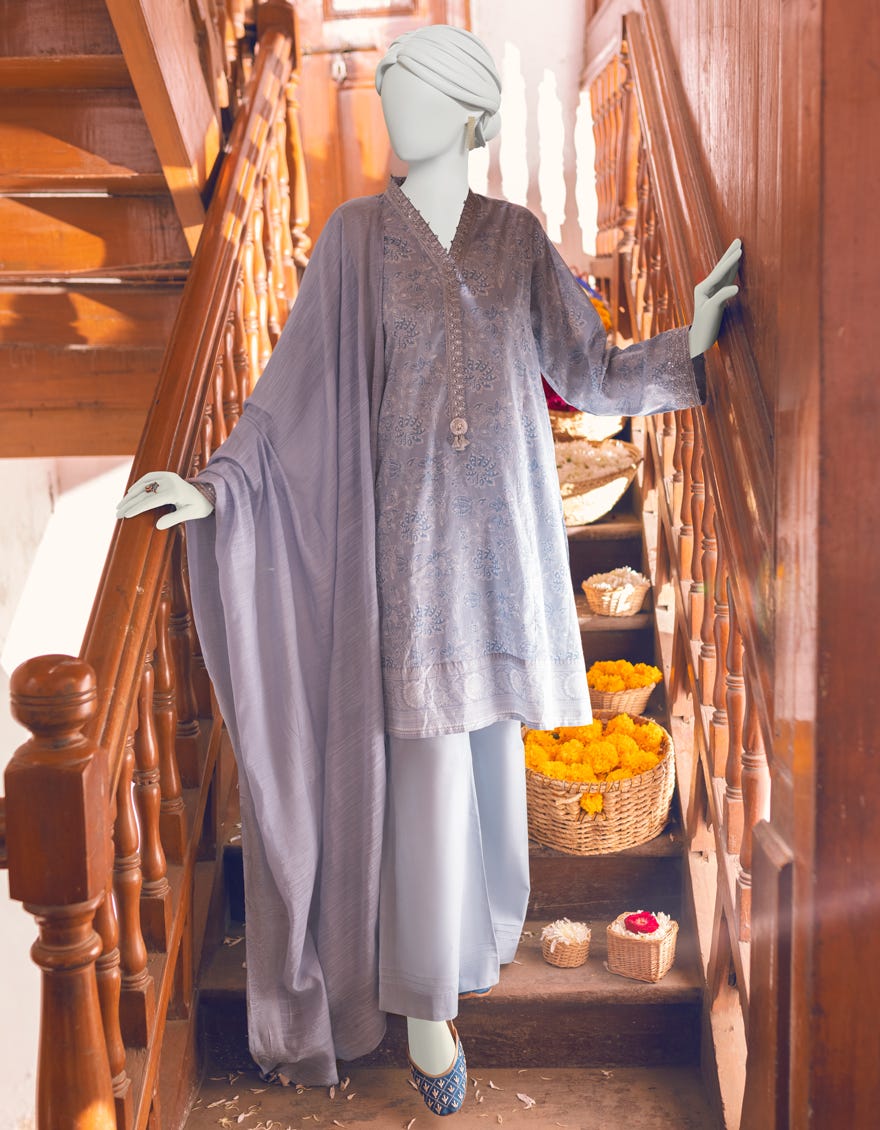 Blue Lawn Unstitched 3 Piece Dress | Jlawn-S-23-272