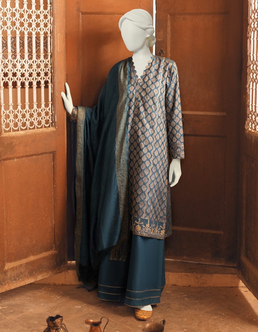 Blue Lawn Unstitched 3 Piece Dress | Jlawn-S-23-301