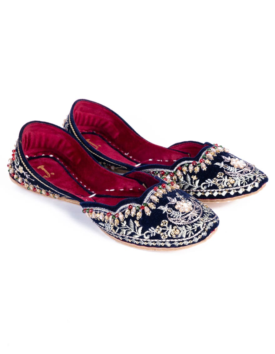 Blue Khussa | Jj-Lkh-23-302