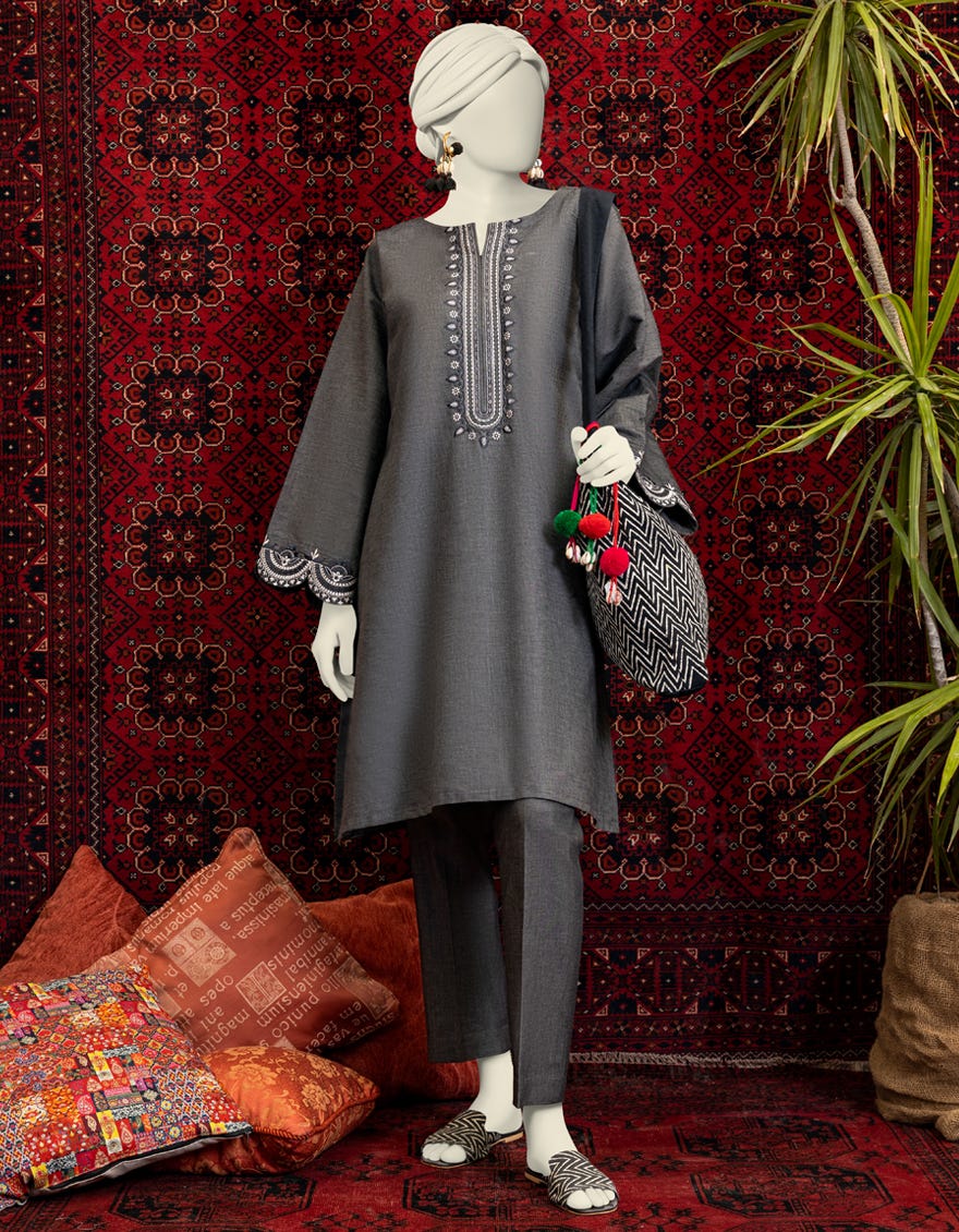 BLACK DENIM KURTA