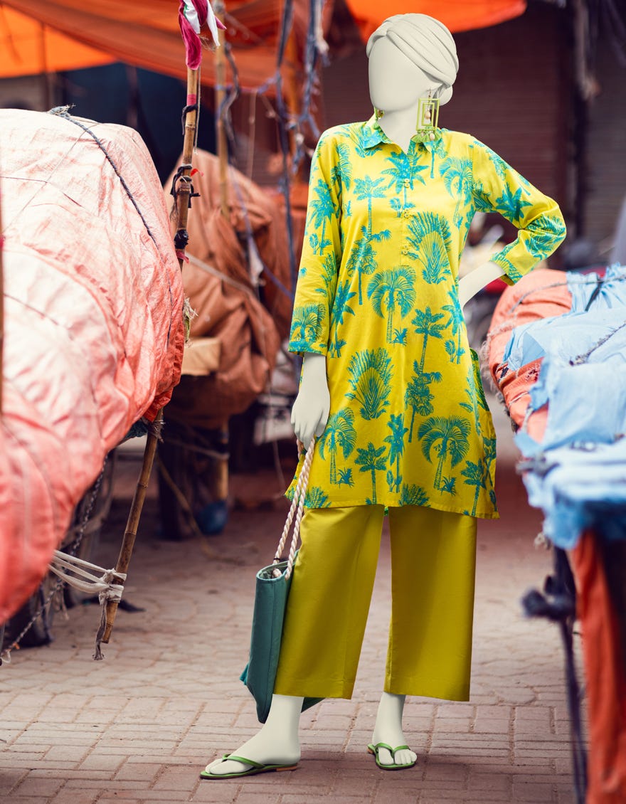Yellow Liminal Women's Kurti | Jjlk-S-Jpws-23-3059
